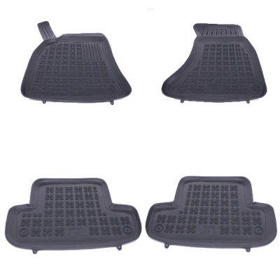 Covorase Presuri Auto Negru din Cauciuc pentru AUDI A5 (8T, 8F) Cabrio Coupe 2007-