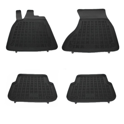 Covorase Presuri Auto Negru din Cauciuc pentru AUDI A6 C7 4G Limousine (2011-2018) A7 4G Sportback (2010-2017)