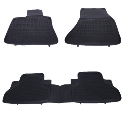 Covorase Presuri Auto Negru din Cauciuc pentru BMW X5 (F15) 2013-, X6 (F16) 2014-