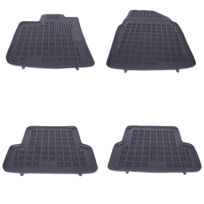 Covorase Presuri Auto Negru din Cauciuc pentru NISSAN Qashqai 2006-2013