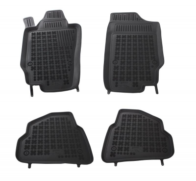 Covorase Presuri Auto Negru din Cauciuc pentru SEAT Ibiza 2008