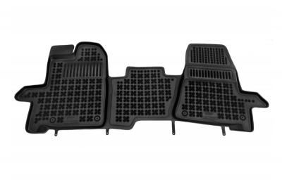 Covorase Presuri Auto Negru din Cauciuc pentru FORD Transit Custom (2012-) Tourneo Custom (2013-2018) Transit VIII (2013-)