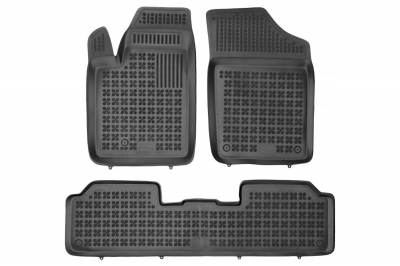 Covorase Presuri Auto Negru din Cauciuc pentru CITROEN Berlingo I 1997-2010 PEUGEOT Partner I 1997-2008