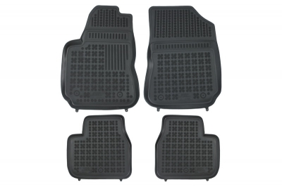 Covorase Presuri Auto Negru din Cauciuc pentru CITROEN C4 Cactus 2014-