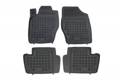 Covorase Presuri Auto Negru din Cauciuc CITROEN C4 I Hatchback 2004-2010, C4 II 2011-; pentru PEUGEOT 307 2001-2007