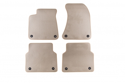 Set 4 covorase auto din mocheta, bej, pentru pentru AUDI A8 03/2010-10/2017-