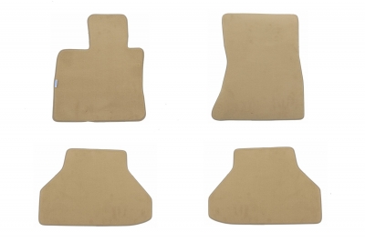 Set 4 covorase auto din mocheta, bej, pentru pentru BMW X6 (E71) 06/2008-11/2014-
