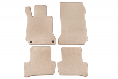 Set 4 covorase auto din mocheta, bej, pentru pentru MERCEDES C-Klasse (W204) 03/2007-02/2014, T-Modell (S204) 11/2007-08/2014-