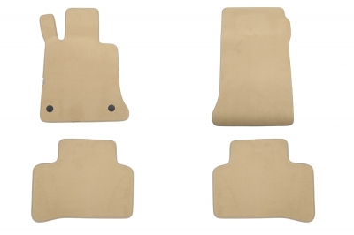 Set 4 covorase auto din mocheta, bej, pentru pentru MERCEDES GLK (X204) 10/2008-05/2012-