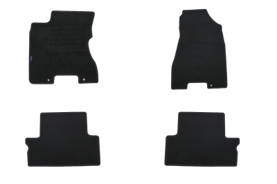 Set 4 covorase auto din mocheta, negru, pentru pentru NISSAN X-Trail (T31) 06/2007 - 06/2014-