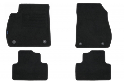 Set 4 covorase auto din mocheta, negru, pentru pentru OPEL Zafira C 01/2012-