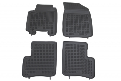 Covorase Presuri Auto Negru din Cauciuc pentru Toyota Yaris XP10 Hatchback (1999-2005)