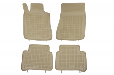 Covorase Presuri Auto Bej din Cauciuc pentru MERCEDES W211 E-Class 2002-2009