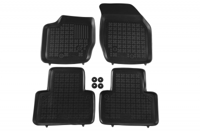 Covorase Presuri Auto Negru din Cauciuc pentru VOLVO XC90 I (2002 -2014)