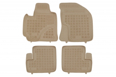 Covorase Presuri Auto din cauciuc Bej pentru Toyota RAV4 II Facelift (2003-2005) 5 Usi