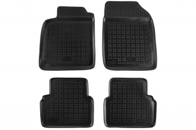 Covorase Presuri Auto Negru din Cauciuc pentru Saab 9-3 II (2002-2014)